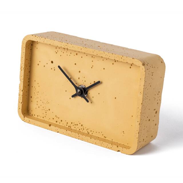 "Concrete Mantel Clock 4"" X 6, 3" - image 1