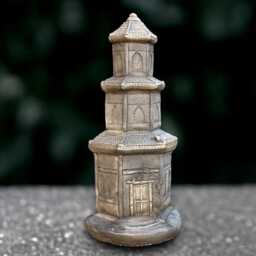 Stone Castle Statue Medieval Fortress Sculpture Concrete Decoration Handmade Stronghold Ornament Outdoor Fantasy Architecture Art - thumbnail 1