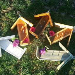 Wood Bird Feeder, Oriole Tanager Fruit & Jelly Feeders, Mother's Day Gift - thumbnail 4