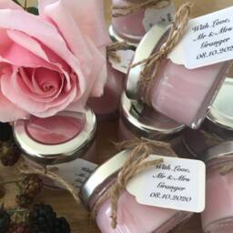 10 Personalised Party Favours, Wedding Soy Candle Mini Gifts For Guests - thumbnail 3