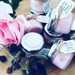 10 Personalised Party Favours, Wedding Soy Candle Mini Gifts For Guests - thumbnail 2