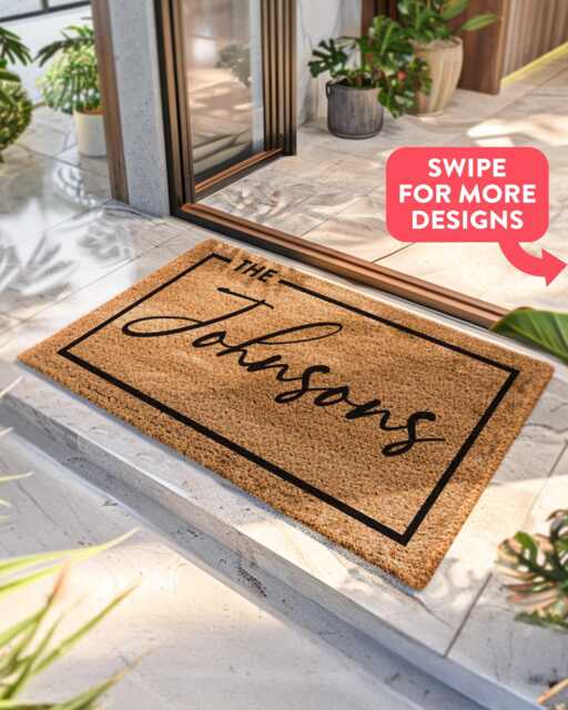Home Decor Door Mat - Entrance Doormat Entryway Front Porch Patio Gift Ready - image 1