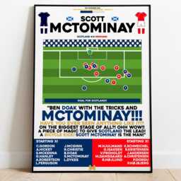 Scott Mctominay V Denmark Print, Scotland Poster, Football Wall Art, Posters, National Team World Cup 2026 - thumbnail 2