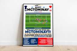 Scott Mctominay V Denmark Print, Scotland Poster, Football Wall Art, Posters, National Team World Cup 2026 - thumbnail 1