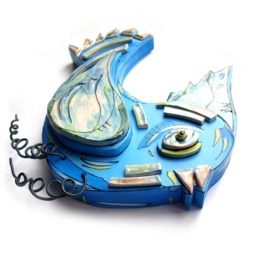 Custom Love Birds Wall Sculpture, Ceramic & Wood, Couple Gift - thumbnail 3