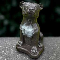Garden Pitbull Sculpture Concrete Dog Statue Outdoor Pet Decoration Handmade Art Dog Lover Gift Lawn Ornament Memorial Decor