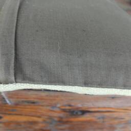 Vintage Kilim Cushion Cover - Handwoven Wool, Tribal Stripe - 40cm - thumbnail 4