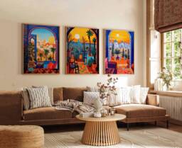 Set Of 3 Iraq Posters, Middle East Poster, Ancient Cultural World History, Wall Decor, Travel Print, Poster - thumbnail 1