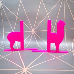 3D Printed Llama Bookends Children's Book Storage