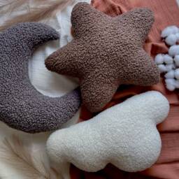 "Set Of 3 Kids Pillows - Boucle ""star + Moon Cloud" - thumbnail 3