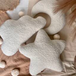 "Set Of 3 Kids Pillows - Boucle ""star + Moon Cloud" - thumbnail 2
