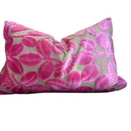 Designers Guild Fabric Calaggio Peony Pillow Cover Franchini Trim Optional - thumbnail 3