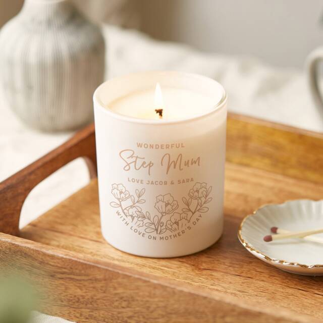 step Mum Mother's Day Gift Personalised Candle Keepsake - Gifts - image 1