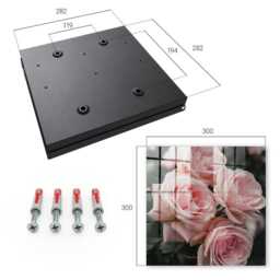 Pink Roses Key Cabinet For Home, Industrial Box, Painterly Flowers & Plants, Lovers Of Nature Romantic Arrangements - thumbnail 4
