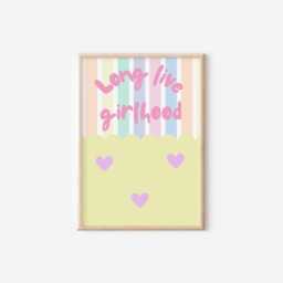 Girls Pastel Bright Wall Print long Live Girlhood - thumbnail 2