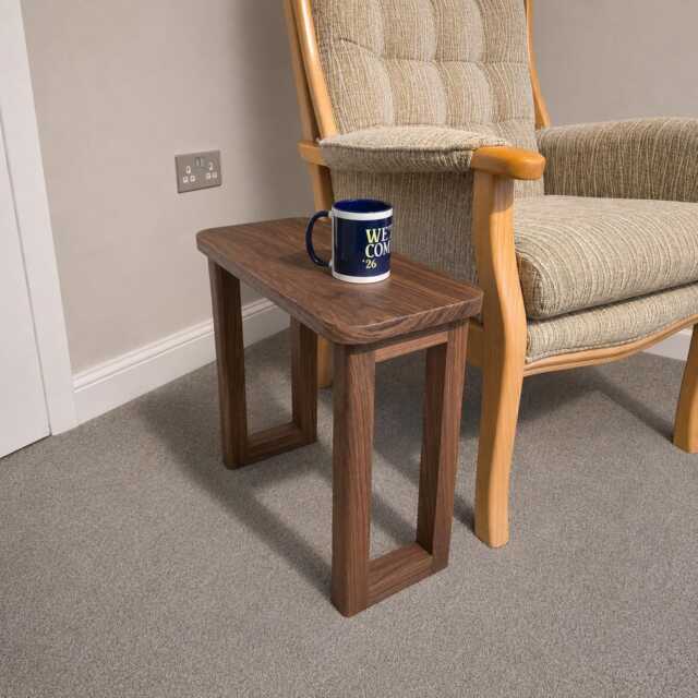 Solid Black American Walnut Side Table - image 1