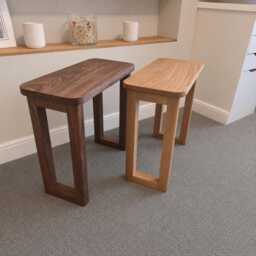 Solid Black American Walnut Side Table - thumbnail 2