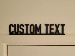 Custom Door Topper Sign - Free Standing Wall Decor Swearing Home Novelty Frame Art Rude Any Word - thumbnail 1