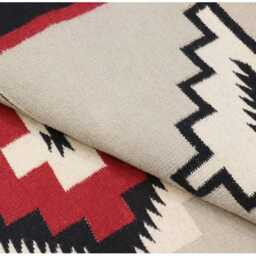 Custom Southwest Wool Kilim Rug Handwoven Tribal Decor - thumbnail 3