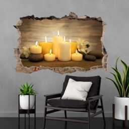 Spa Stones Candles Wall Decal Sticker Mural Poster Print Art Beauty Massage Salon Decor Ec24 - thumbnail 3