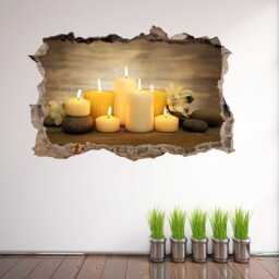 Spa Stones Candles Wall Decal Sticker Mural Poster Print Art Beauty Massage Salon Decor Ec24 - thumbnail 2
