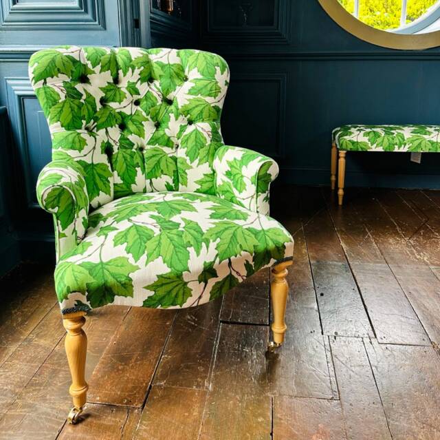 statement Chair in Sophie Robinson X Harlequin Dappled Leaf - image 1