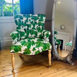 statement Chair in Sophie Robinson X Harlequin Dappled Leaf - thumbnail 2