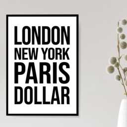 Dollar Iconic Bold Village Scotland Print Poster - Gift Bespoke A5 A4 A3 Framed Or Unframed - thumbnail 2