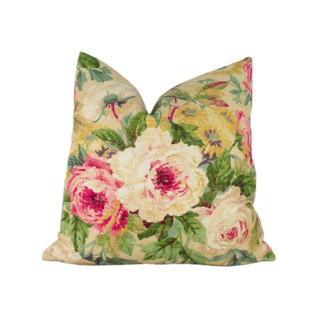 Sanderson - Amelia Rose Crimson/Gold Stunning Cushion Cover Designer Throw Pillow Home Decor - image 1