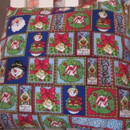 12x12 Holiday Snowmen Decorative Pillow - thumbnail 3