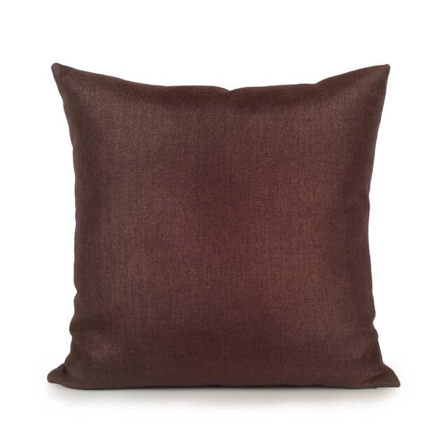 Chocolate Brown Pillow, Throw Pillow Cover, Decorative Cushion Covers, Linen Blend Sparkles Pillow, Modern Farmhouse Pillows - image 1