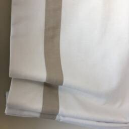Custom Linen Roman Shade, Natural Cheval Fabric, Relaxed Style - thumbnail 3