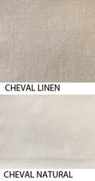 Custom Linen Roman Shade, Natural Cheval Fabric, Relaxed Style - thumbnail 2