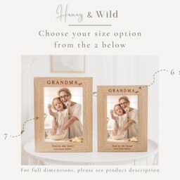 Grandma Gift - For Grandma, Nanny, Nana, Granny, Nanna Mother's Day Birthday Photo Frame - thumbnail 4