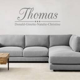 Personalized Family Name Vinyl Wall Decal - thumbnail 3