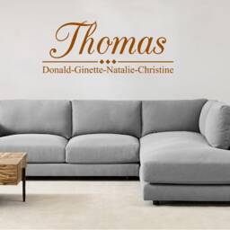 Personalized Family Name Vinyl Wall Decal - thumbnail 2