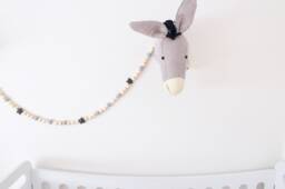 Donkey Head - Stuffed Animal Faux Taxidermy Nursery Decor Woodlands Farmhouse - thumbnail 1