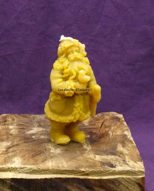 "Candle Made Of Pure Natural Beeswax ""Santa Claus With His Sack" - image 1