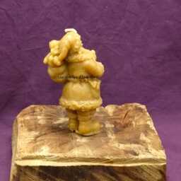 "Candle Made Of Pure Natural Beeswax ""Santa Claus With His Sack" - thumbnail 3