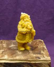 "Candle Made Of Pure Natural Beeswax ""Santa Claus With His Sack" - thumbnail 1