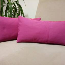 Pink Dyed Kilim Pillow 10x20 Inches Anatolian Pillow Decorative Turkish Lumbar Handmade Kilim Cushion - thumbnail 2