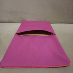 Pink Dyed Kilim Pillow 10x20 Inches Anatolian Pillow Decorative Turkish Lumbar Handmade Kilim Cushion - thumbnail 4