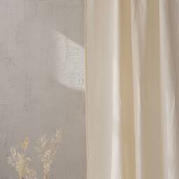Vanilla Yellow Linen Curtain, Rod Pocket Natural Window Treatments, Home Decor, Linen Curtain For Minimalist Design - thumbnail 3