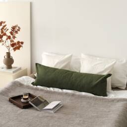 Any Custom Size Teddy Boucle Lumbar Pillow Cover, Soft Oversized Handmade Case, Comfy Body Invisible Zipper, Many Colors - thumbnail 3