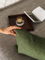Any Custom Size Teddy Boucle Lumbar Pillow Cover, Soft Oversized Handmade Case, Comfy Body Invisible Zipper, Many Colors - thumbnail 1