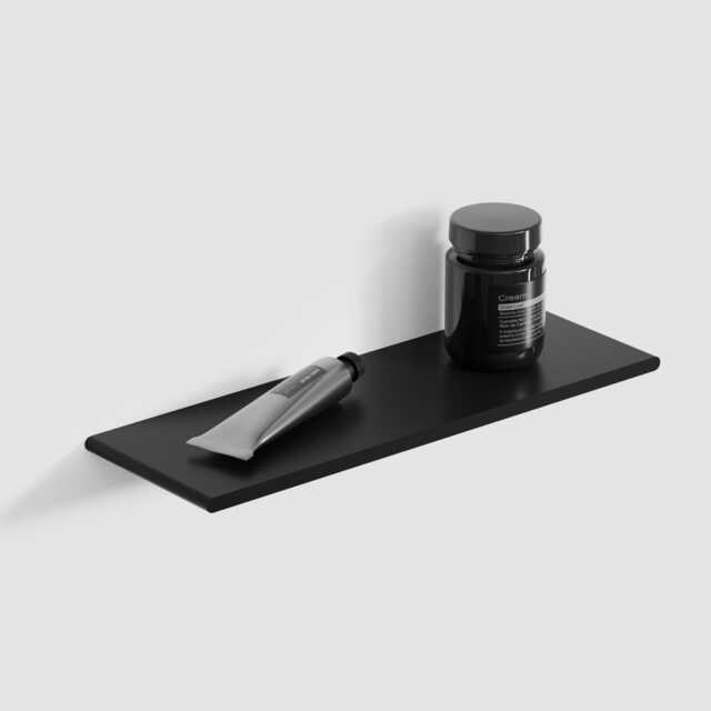 Sleek Aluminum Floating Shelf Modern Bathroom Accessories - 11.81In/30cm - image 1