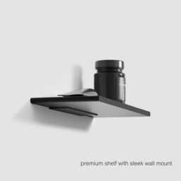 Sleek Aluminum Floating Shelf Modern Bathroom Accessories - 11.81In/30cm - thumbnail 2
