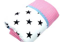 Playmat/Crawling Blanket/Playpen Insert 105 X cm With Stars & Dots, Softly Padded, Handmade, Bab-Berlin - thumbnail 1
