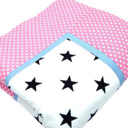 Playmat/Crawling Blanket/Playpen Insert 105 X cm With Stars & Dots, Softly Padded, Handmade, Bab-Berlin - thumbnail 2