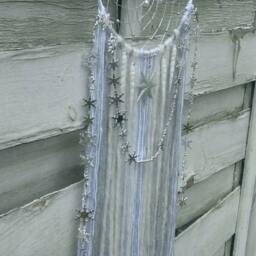 Winterdream Dreamcatcher, White, Winterdecoration, Wallhanging Homedecor, Christmasdecor, Fairydreamcatcher, Boho - thumbnail 2